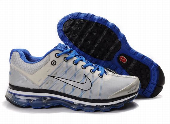 Nike Air Max 2009 Mens Mesh Grey Black Royal - Click Image to Close